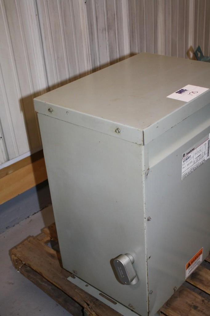 (1) PREOWNED GENERAL ELECTRIC 3 PHASE TRANSFORMER, 30 KVA